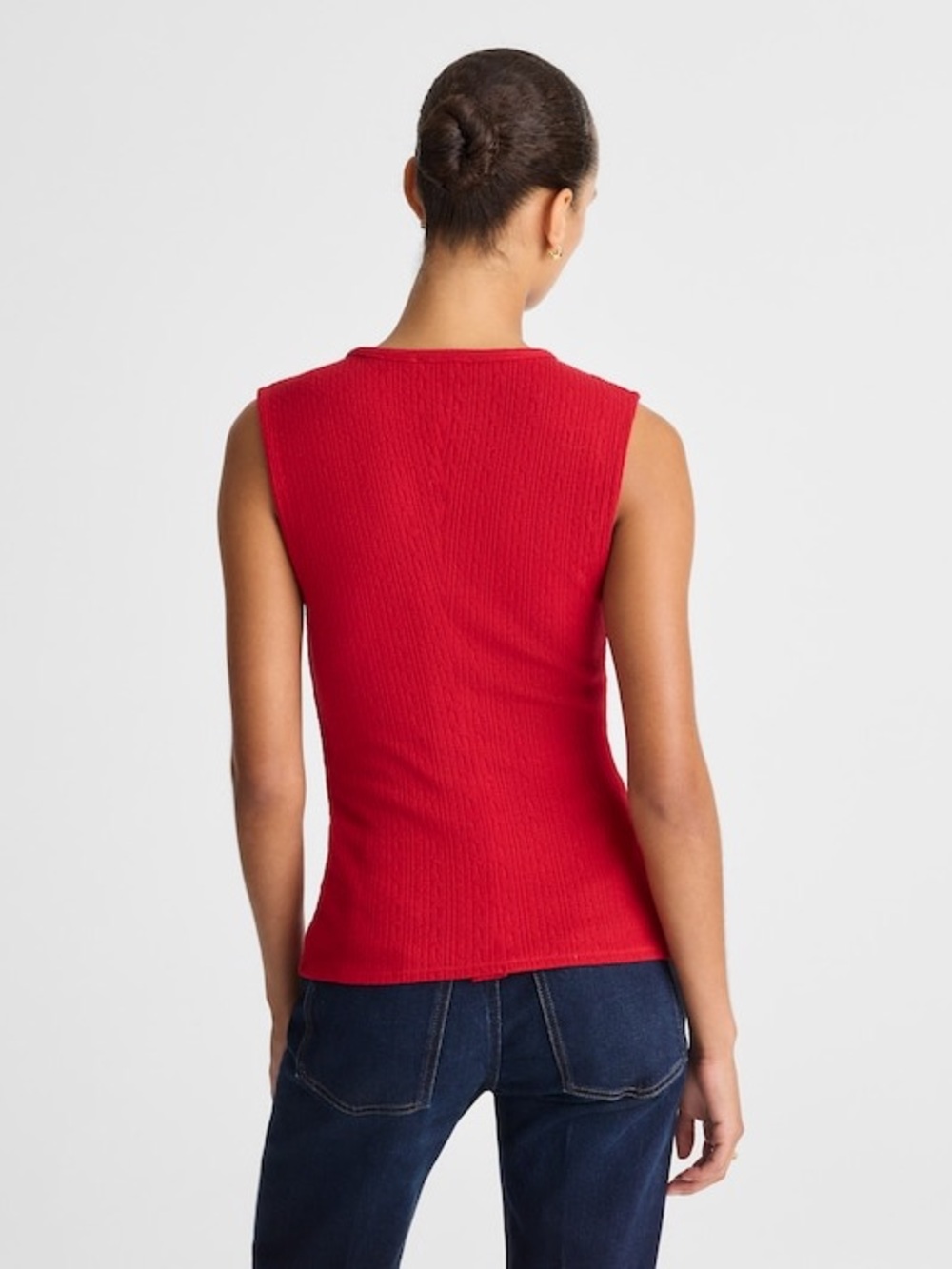 Madewell Pointelle Cutaway Vest - Picture 3 of 10